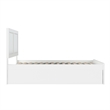 Canyon Full Storage Wood Platform Bed with Matching Footboard in White