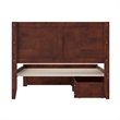 Canyon Full Storage Wood Platform Bed with Matching Footboard in Walnut