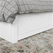Canyon Queen Wood Platform Bed with Matching Footboard & Trundle in White