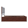 Canyon Queen Wood Platform Bed with Matching Footboard & Trundle in Walnut