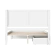 Canyon Queen Storage Wood Platform Bed with Matching Footboard in White