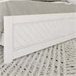 Canyon King Foundation Bed Frame with Matching Footboard in White