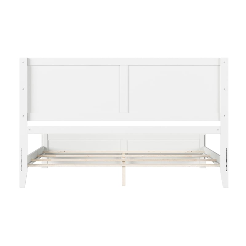Canyon King Foundation Bed Frame with Matching Footboard in White
