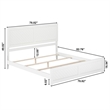 Canyon King Foundation Bed Frame with Matching Footboard in White