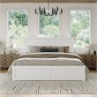 Canyon King Foundation Bed Frame with Matching Footboard in White