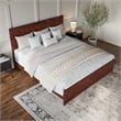Canyon King Foundation Bed Frame with Matching Footboard in Walnut