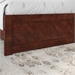 Canyon King Foundation Bed Frame with Matching Footboard in Walnut