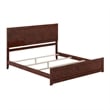 Canyon King Foundation Bed Frame with Matching Footboard in Walnut