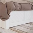 Canyon Twin XL Wood Platform Bed with Matching Footboard & Trundle in White