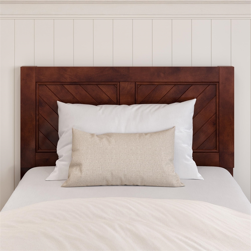 Canyon Twin XL Storage Wood Platform Bed with Matching Footboard in Walnut