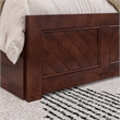 Canyon Twin XL Storage Wood Platform Bed with Matching Footboard in Walnut