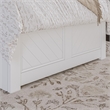 Canyon Twin Wood Platform Bed with Matching Footboard & Twin Trundle in White