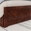Canyon Twin Wood Platform Bed with Matching Footboard & Twin Trundle in Walnut