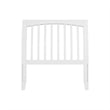 AFI Orleans Twin Sleigh Contemporary Solid Wood Slat Headboard in White