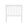 AFI Orleans Twin Sleigh Contemporary Solid Wood Slat Headboard in White