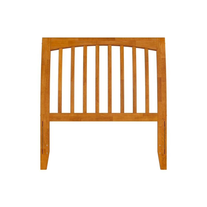 AFI Orleans Twin Sleigh Solid Wood Slat Headboard in Light Toffee