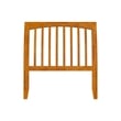 AFI Orleans Twin Sleigh Solid Wood Slat Headboard in Light Toffee
