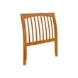 AFI Orleans Twin Sleigh Solid Wood Slat Headboard in Light Toffee