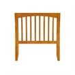 AFI Orleans Twin Sleigh Solid Wood Slat Headboard in Light Toffee