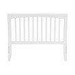 AFI Orleans Full Sleigh Contemporary Solid Wood Slat Headboard in White