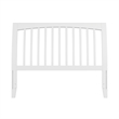 AFI Orleans Full Sleigh Contemporary Solid Wood Slat Headboard in White