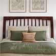 AFI Orleans Full Sleigh Contemporary Solid Wood Slat Headboard in Walnut