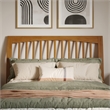 AFI Orleans Full Sleigh Solid Wood Slat Headboard in Light Toffee