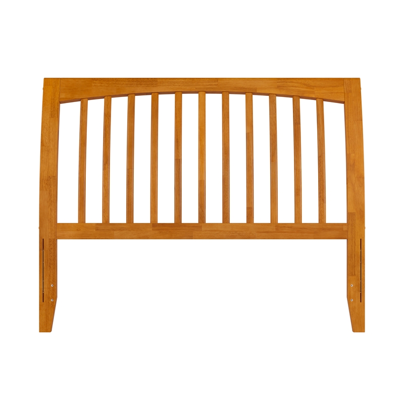 AFI Orleans Full Sleigh Solid Wood Slat Headboard in Light Toffee