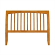 AFI Orleans Full Sleigh Solid Wood Slat Headboard in Light Toffee