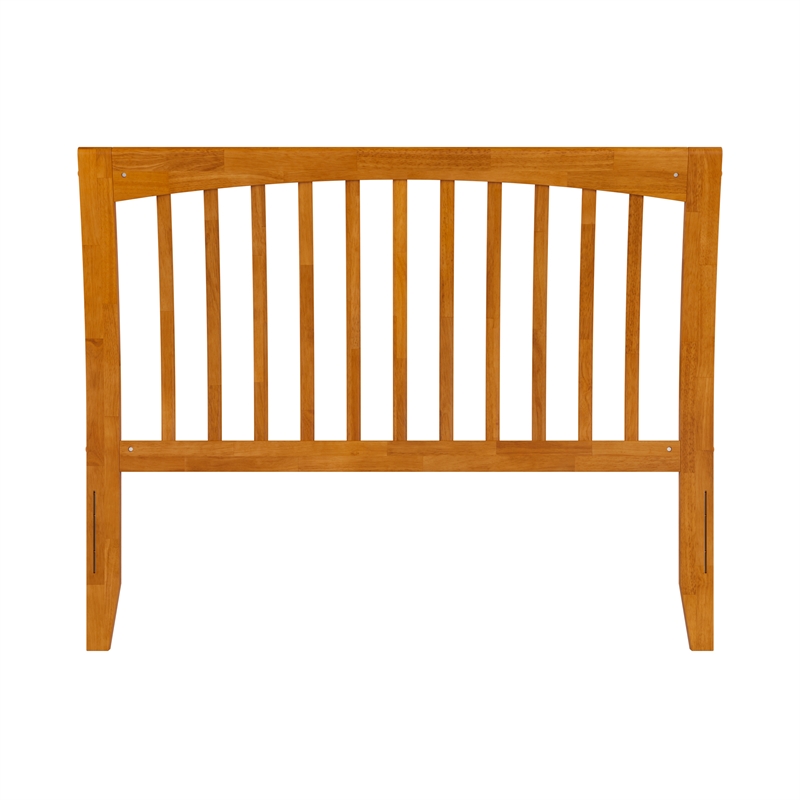 AFI Orleans Full Sleigh Solid Wood Slat Headboard in Light Toffee