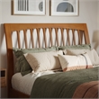 AFI Orleans Full Sleigh Solid Wood Slat Headboard in Light Toffee
