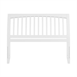 AFI Orleans Queen Sleigh Contemporary Solid Wood Slat Headboard in White