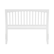 AFI Orleans Queen Sleigh Contemporary Solid Wood Slat Headboard in White