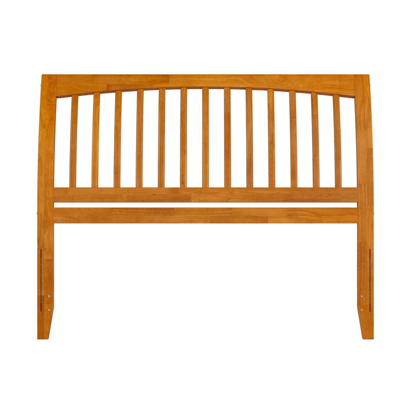 AFI Orleans Queen Sleigh Solid Wood Slat Headboard in Light Toffee