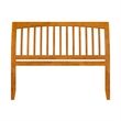 AFI Orleans Queen Sleigh Solid Wood Slat Headboard in Light Toffee