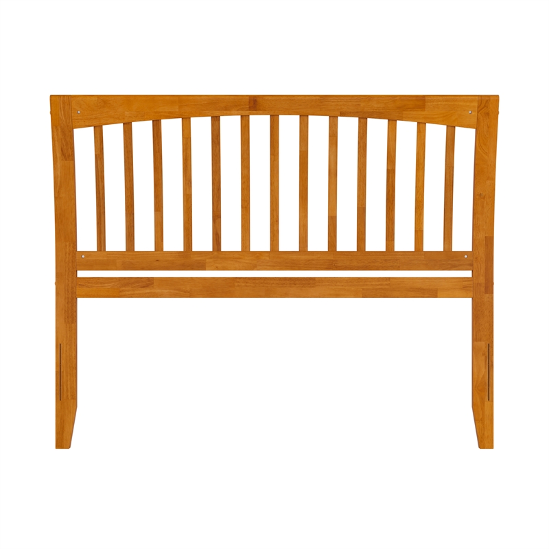 AFI Orleans Queen Sleigh Solid Wood Slat Headboard in Light Toffee