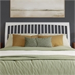 AFI Orleans King Sleigh Contemporary Solid Wood Slat Headboard in White