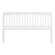AFI Orleans King Sleigh Contemporary Solid Wood Slat Headboard in White