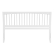 AFI Orleans King Sleigh Contemporary Solid Wood Slat Headboard in White