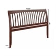 AFI Orleans King Sleigh Contemporary Solid Wood Slat Headboard in Walnut