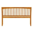 AFI Orleans King Sleigh Solid Wood Slat Headboard in Light Toffee
