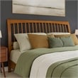 AFI Orleans King Sleigh Solid Wood Slat Headboard in Light Toffee