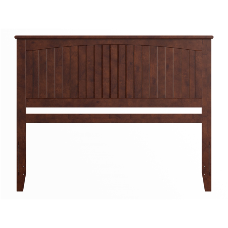Nantucket Queen Wood Panel Headboard in Walnut
