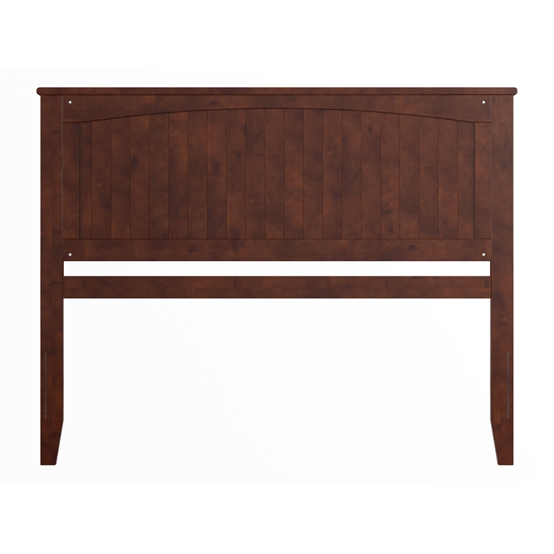 Nantucket Queen Wood Panel Headboard in Walnut