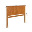 Nantucket Queen Wood Panel Headboard in Light Toffee