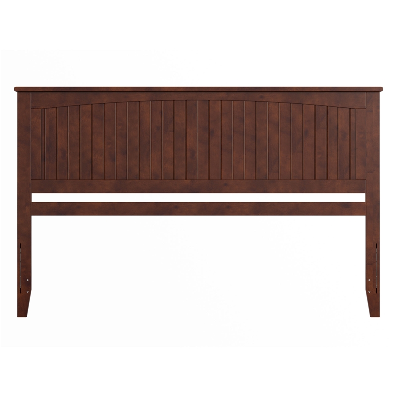 Nantucket King Wood Panel Headboard in Walnut