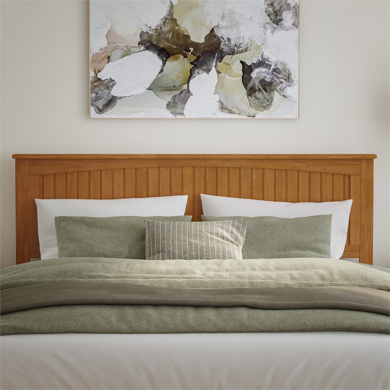Nantucket King Wood Panel Headboard in Light Toffee