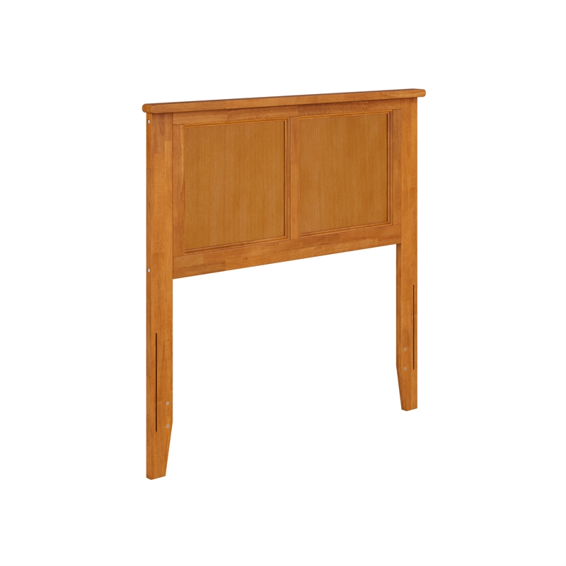 Madison Twin Solid Wood Panel Headboard in Light Toffee