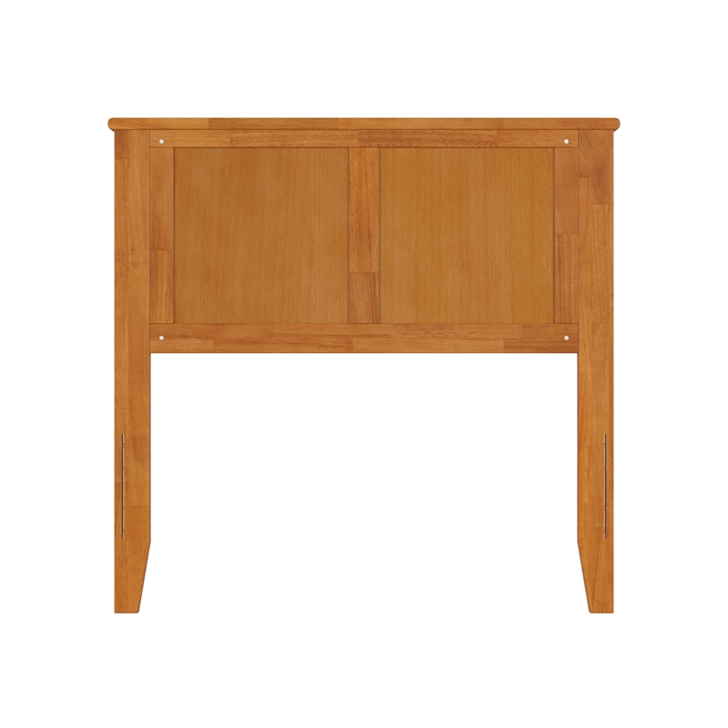 Madison Twin Solid Wood Panel Headboard in Light Toffee