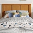 Madison Full Solid Wood Panel Headboard in Light Toffee